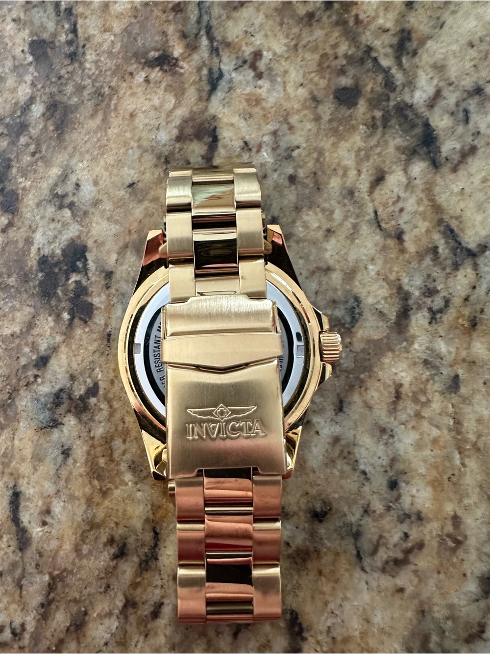 Invicta Gold Tone Men's Dive Watch with Black Dial - Picture 2 of 3